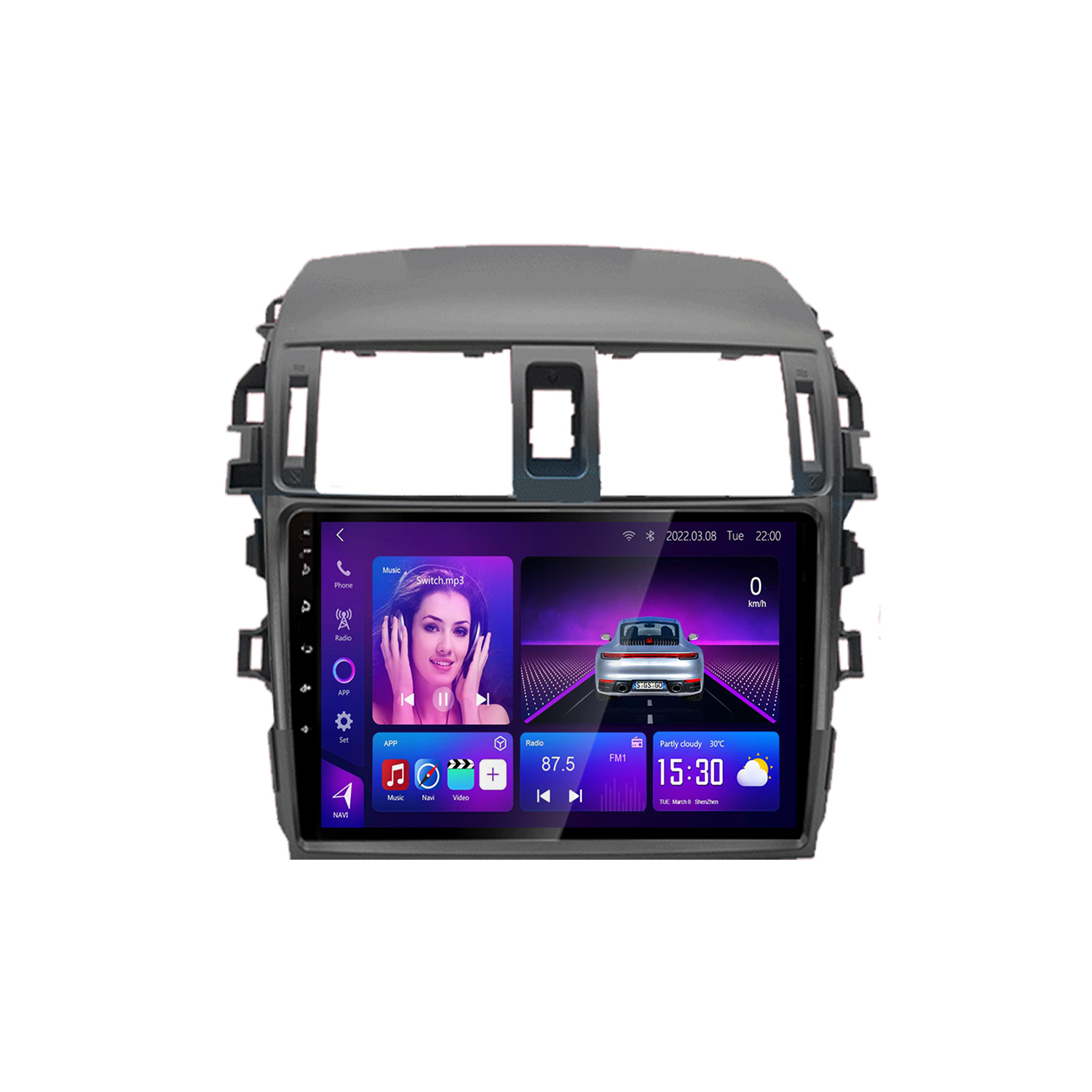 Toyota Corolla E140 E150 2006-2013 Android Frame - SKY Universe Toyota Corolla E140 E150 2006-2013 Android Frame