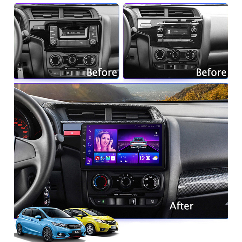 Honda Fit-Jazz 2014-2018 car android frame - SKY Universe Honda Fit-Jazz 2014-2018 car android frame