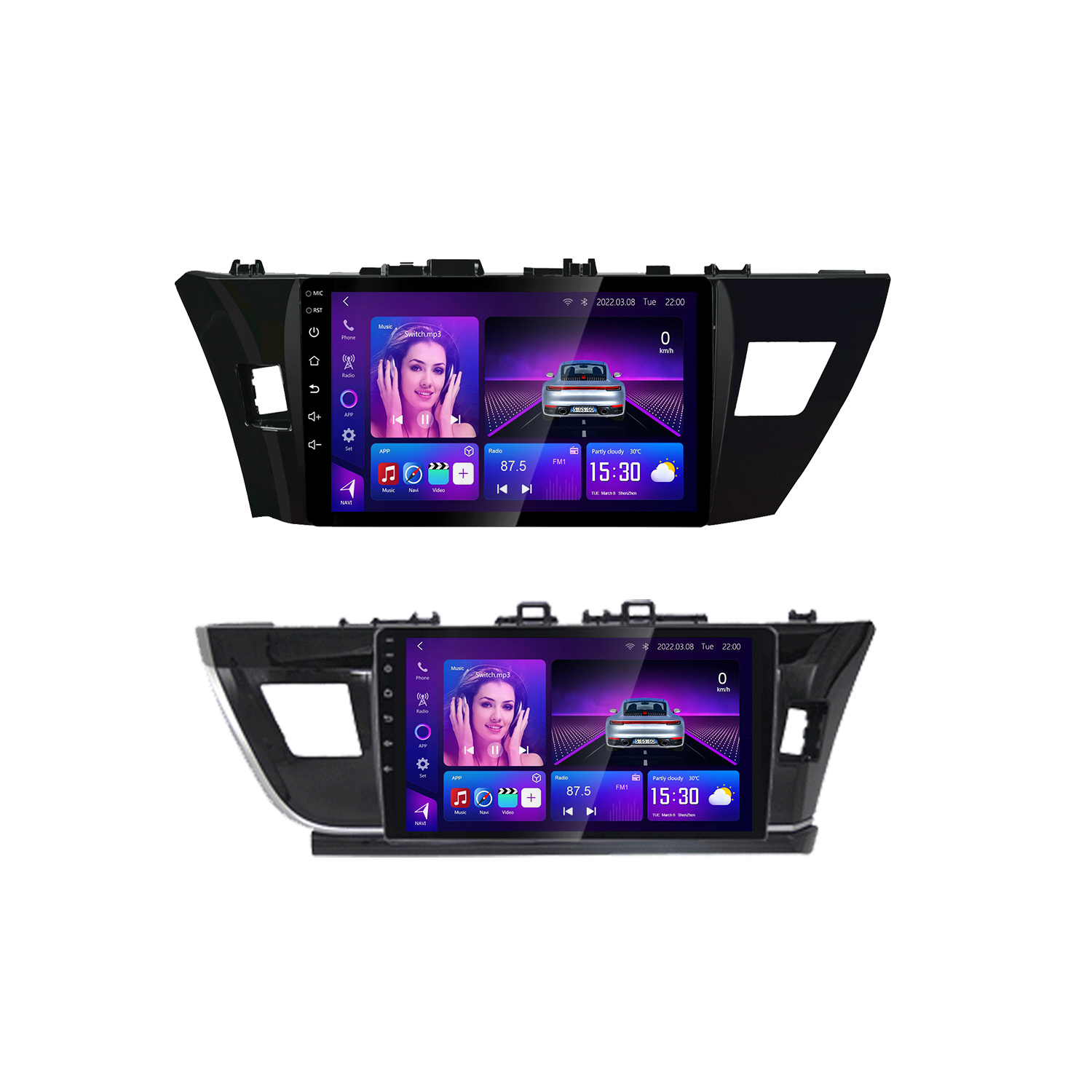 Toyota Corolla 2014-2016 Android Car Frame - SKY Universe Toyota Corolla 2014-2016 Android Car Frame