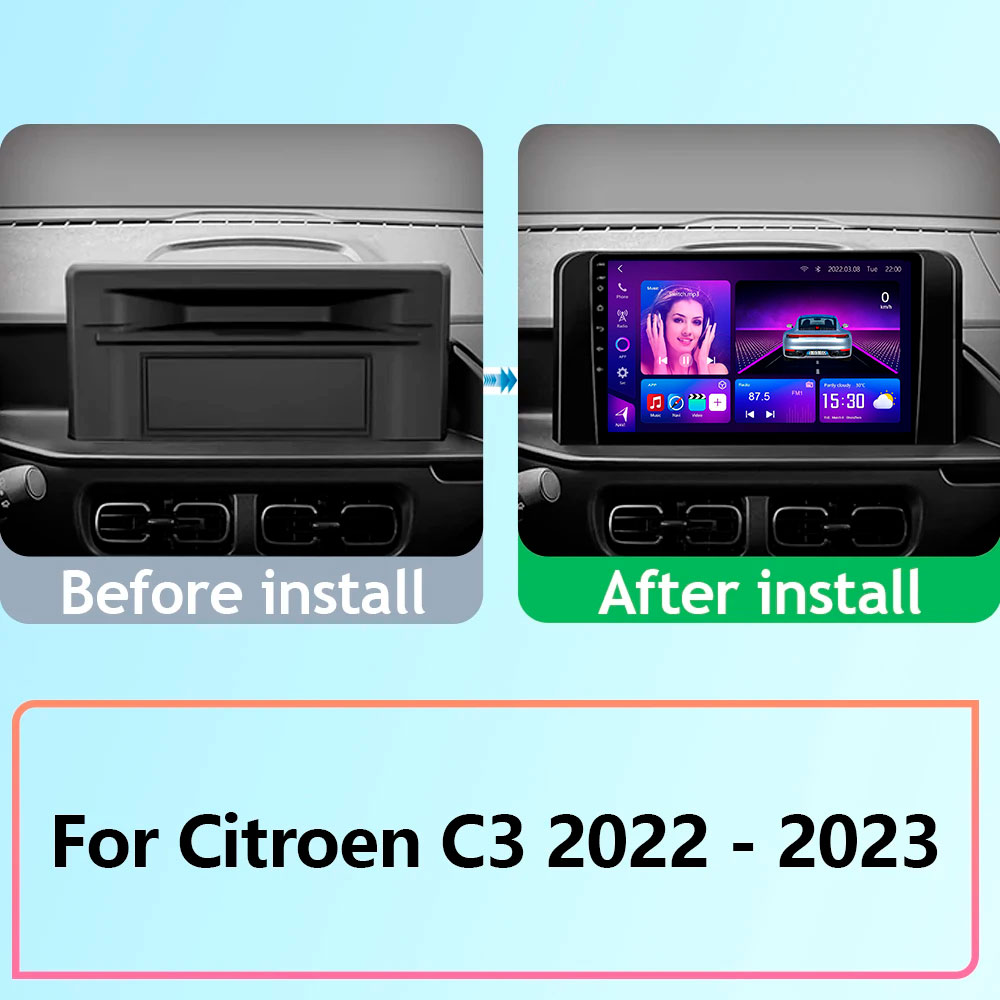 Citroen C3 2022-2023 Android Car Frame - SKY Universe