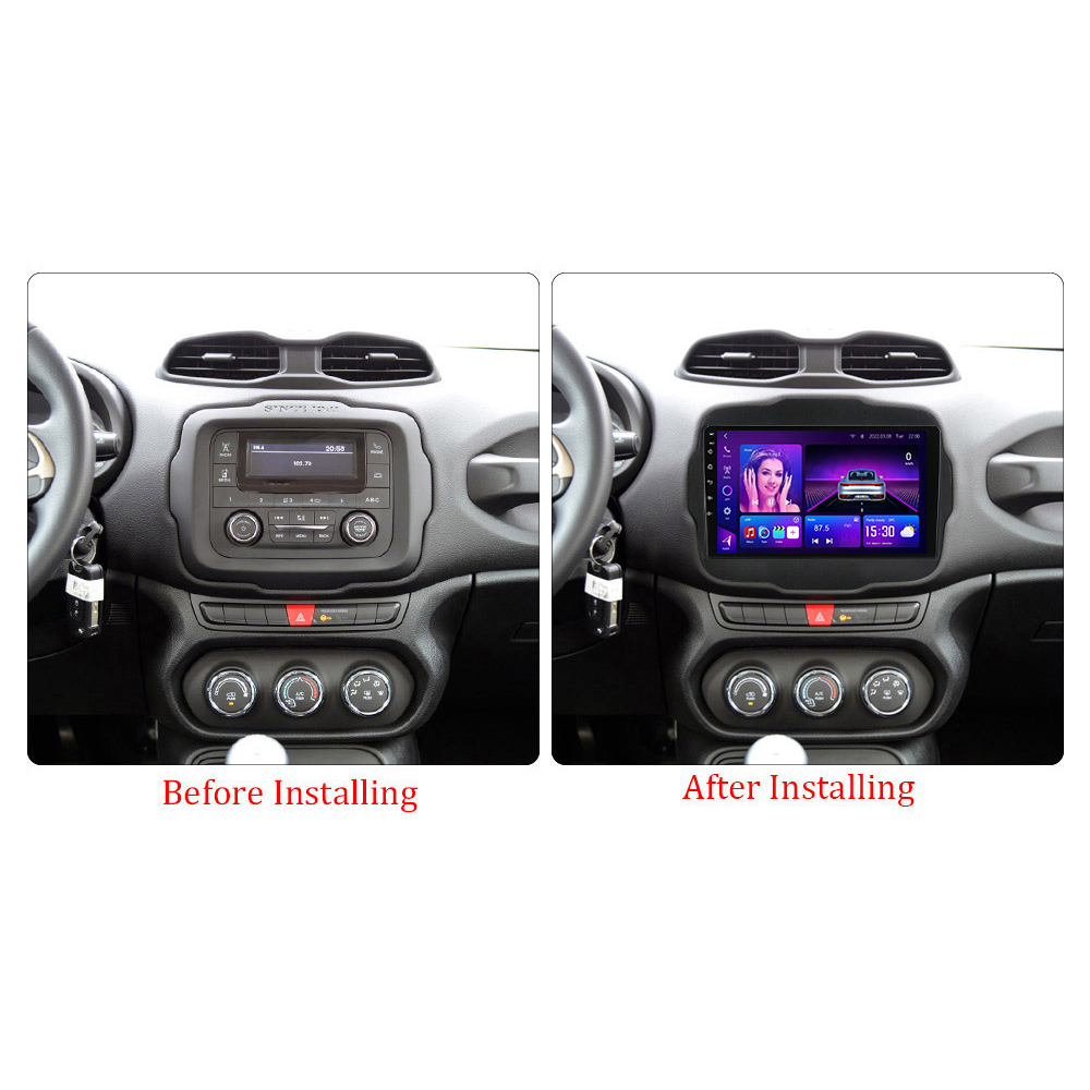 Jeep Renegade 2014-2018 car android frame - SKY Universe Jeep Renegade 2014-2018 car android frame