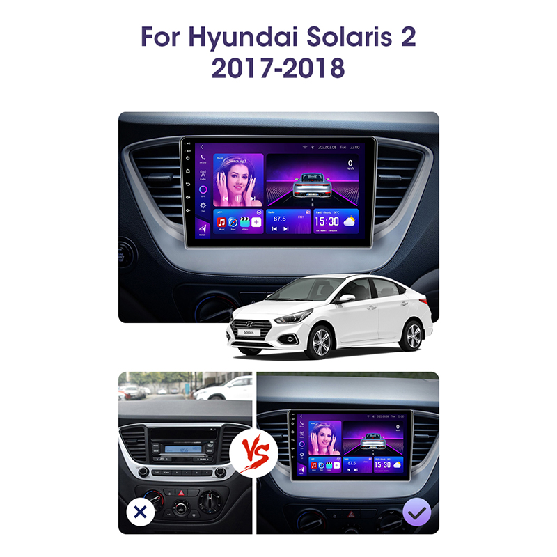 Hyundai Solaris 2 Verna 2017-2018 car android Frame - SKY Universe Hyundai Solaris 2 Verna 2017-2018 car android Frame