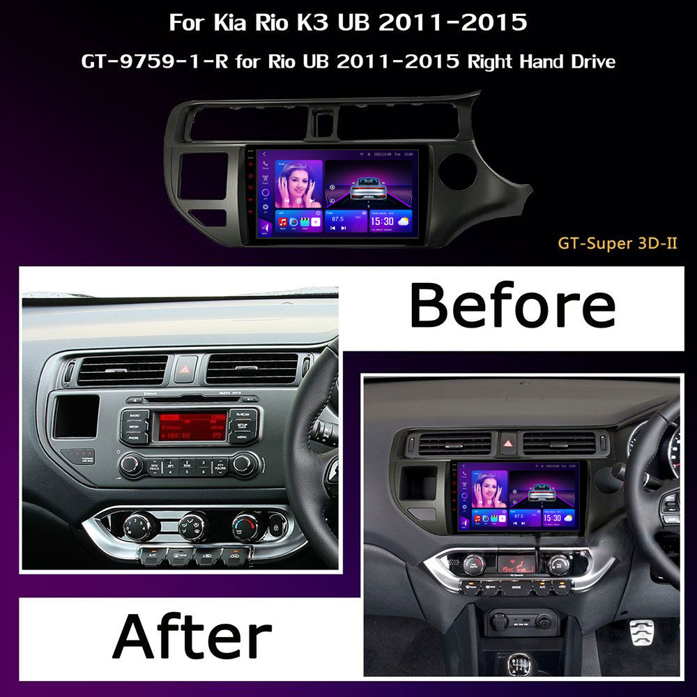 Kia Rio K3 2011-2014 car android Frame - SKY Universe Kia Rio K3 2011-2014 car android Frame