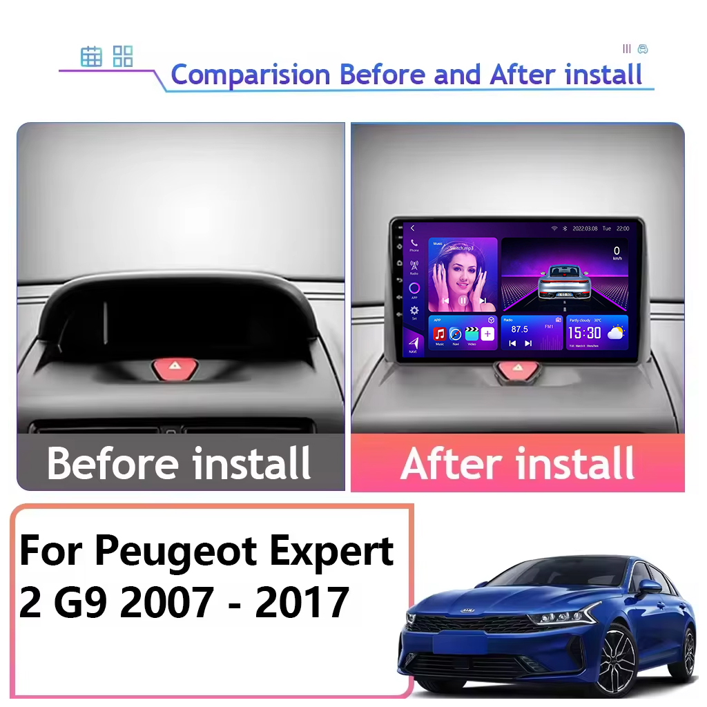 Peugeot Expert 2 G9 2007-2017 car android Frame - SKY Universe Peugeot Expert 2 G9 2007-2017 car android Frame