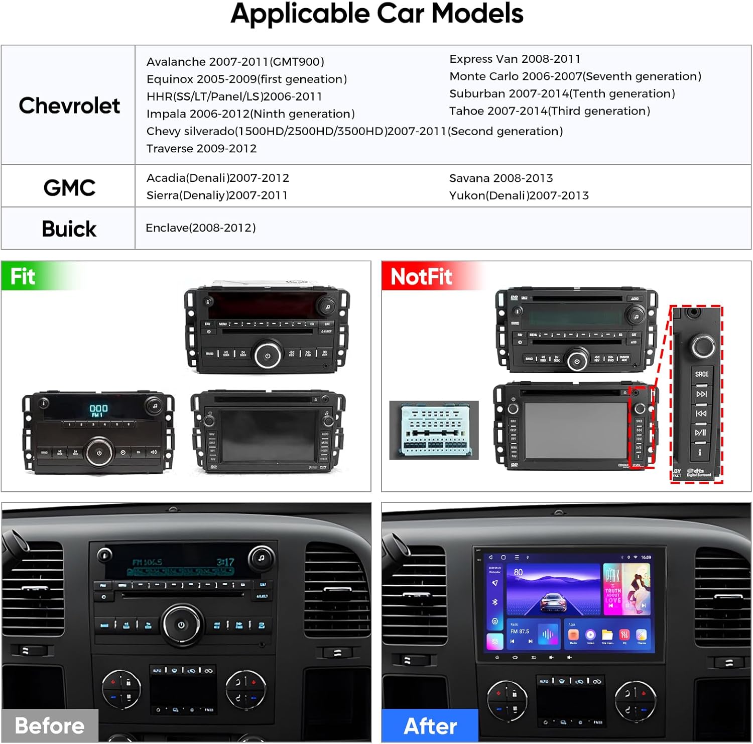 Silverado Android head unit - SKY Universe Silverado Android head unit