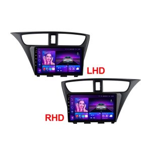 Honda Civic Hatchback 2013-2016 car android frame - SKY Universe Honda Civic Hatchback 2013-2016 car android frame