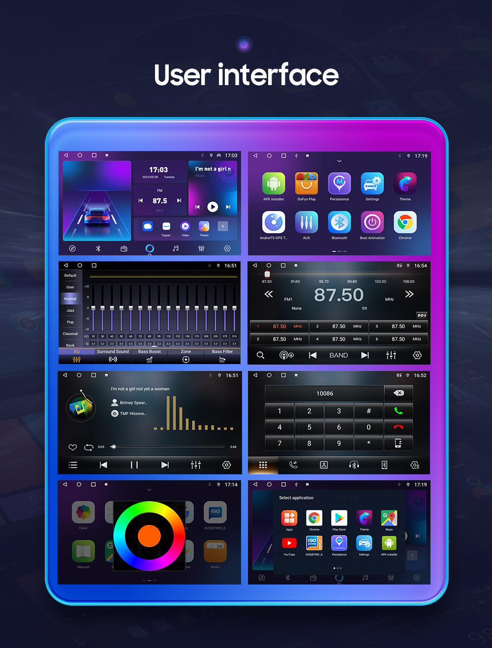 Carro Indash 1din Carro Android